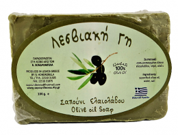 Παραδοσιακό Σαπούνι  Ελαιολάδου Πράσινο Λεσβιακή Γη 100 γρ.