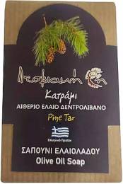 Σαπούνι Ελαιολάδου 100 γρ με πρόσθετα Κατράμι και αιθέριο δεντρολίβανο