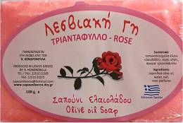 Παραδοσιακό Σαπούνι Ελαιολάδου 100 gr με άρωμα Τριαντάφυλλο